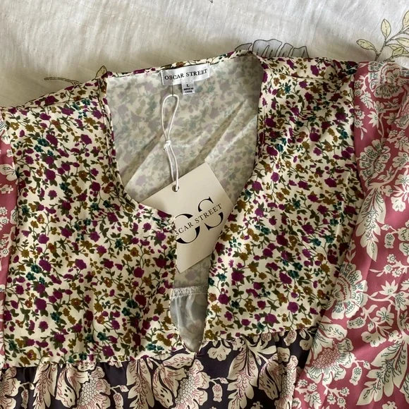 Verge Girl floral maxi dress in pink & purple - Picture 7 of 7